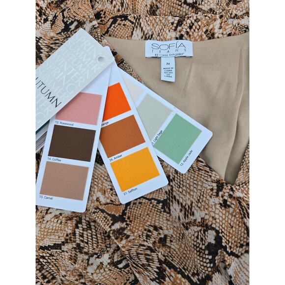 Sofia Jeans by Sofia Vergara Snake Print Cutout Maxi Dress - Picture 4 of 7